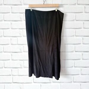 Norton McNaughton Elegant Black Midi Skirt